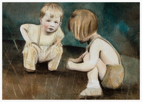 Watercolor - Burton and Laurel