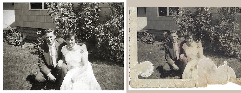 Photo Restoration of Couple for Biography